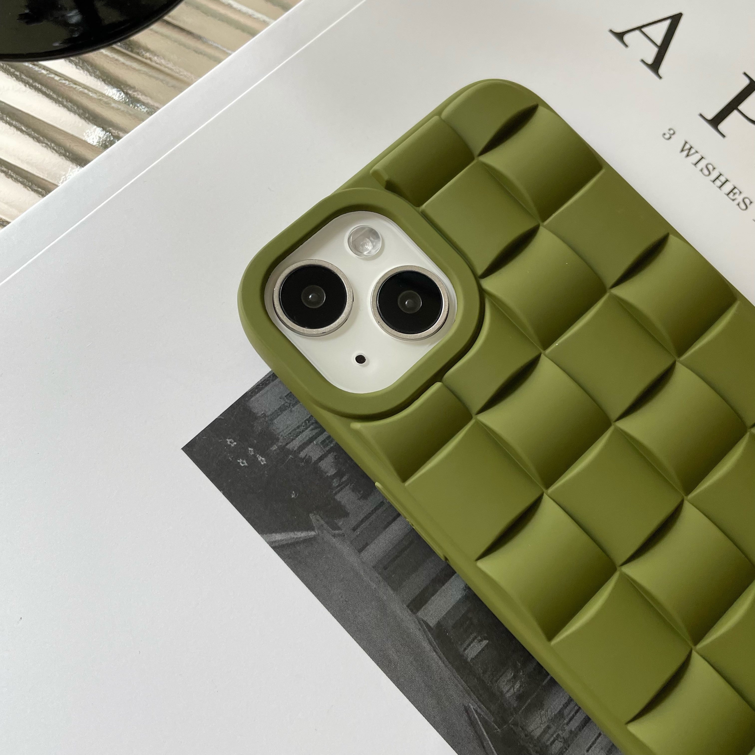 Green Woven Phone Case