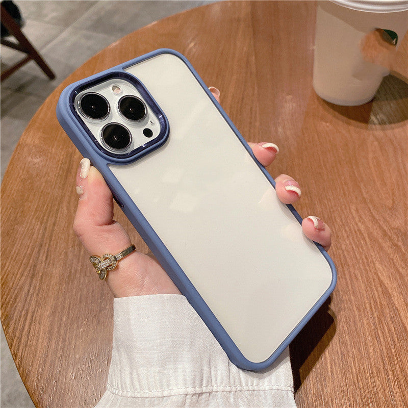 Metal Ring Transparent Case