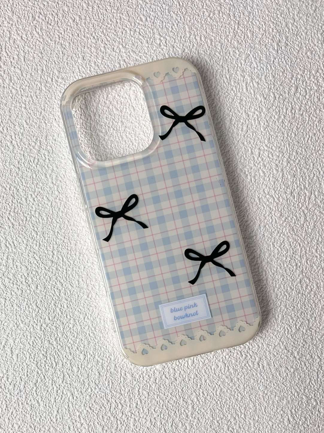 Plaid Bow Phone Case