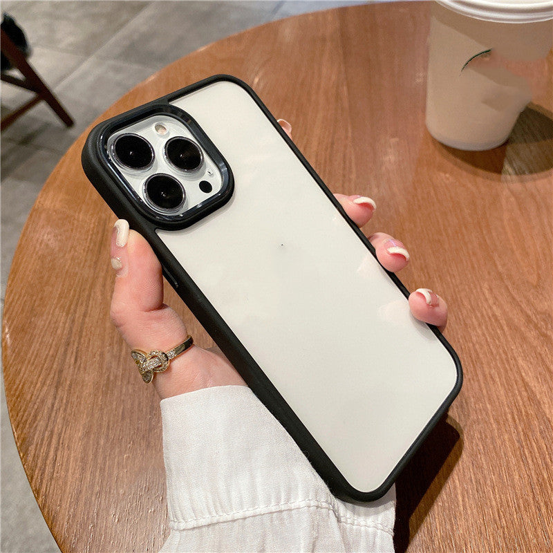 Metal Ring Transparent Case