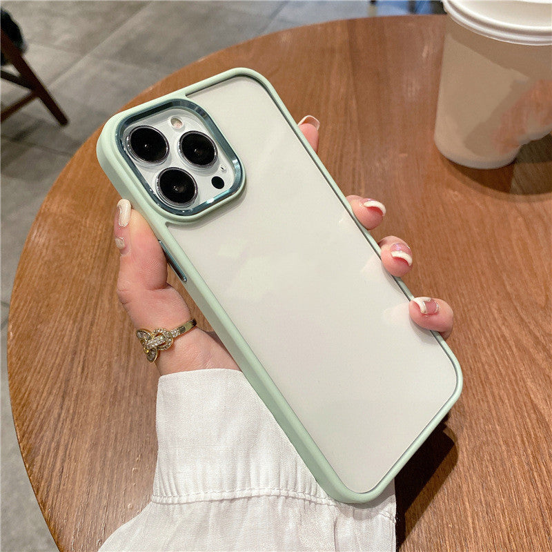 Metal Ring Transparent Case