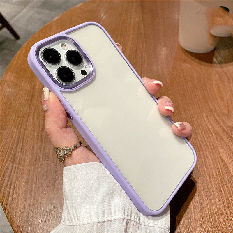 Metal Ring Transparent Case