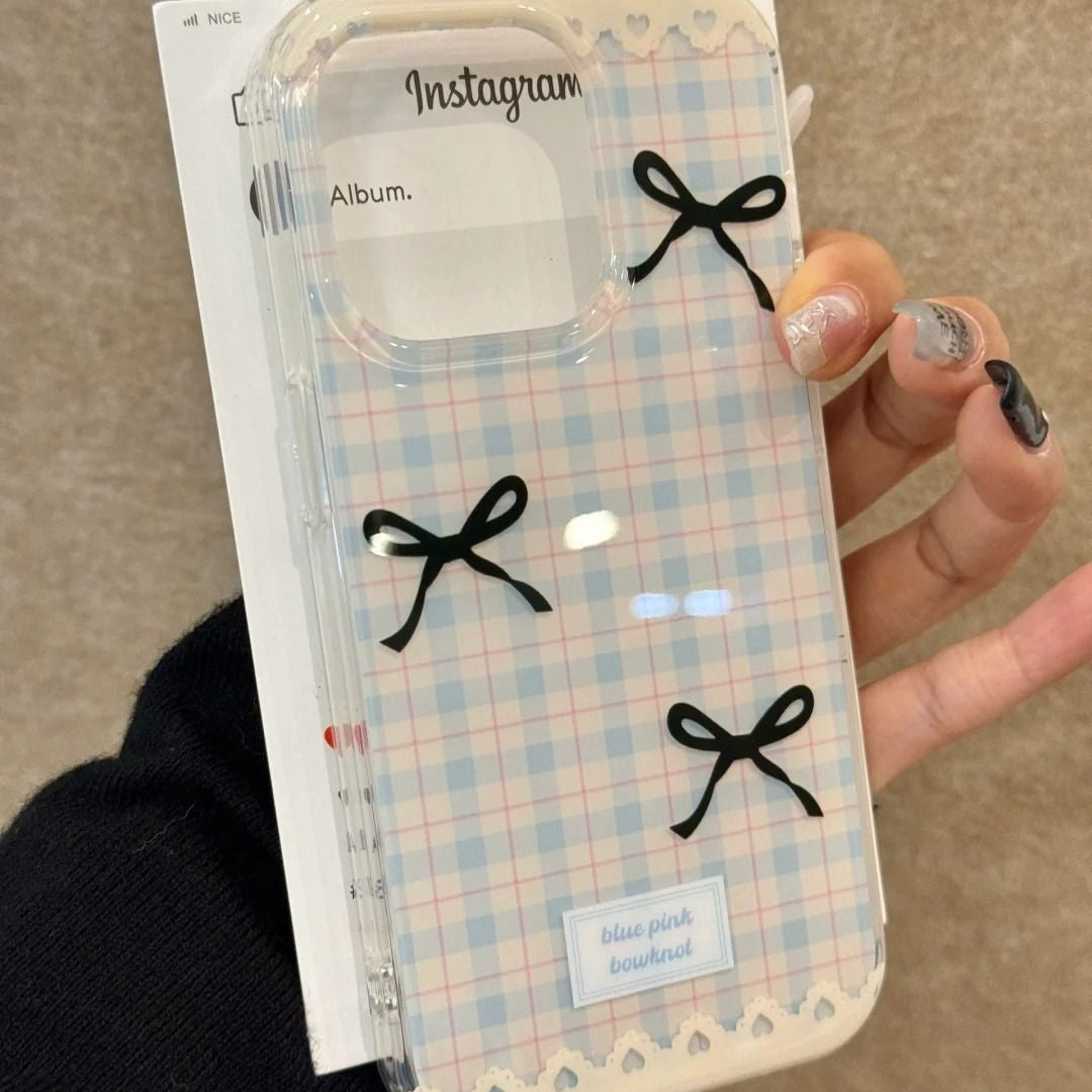Plaid Bow Phone Case