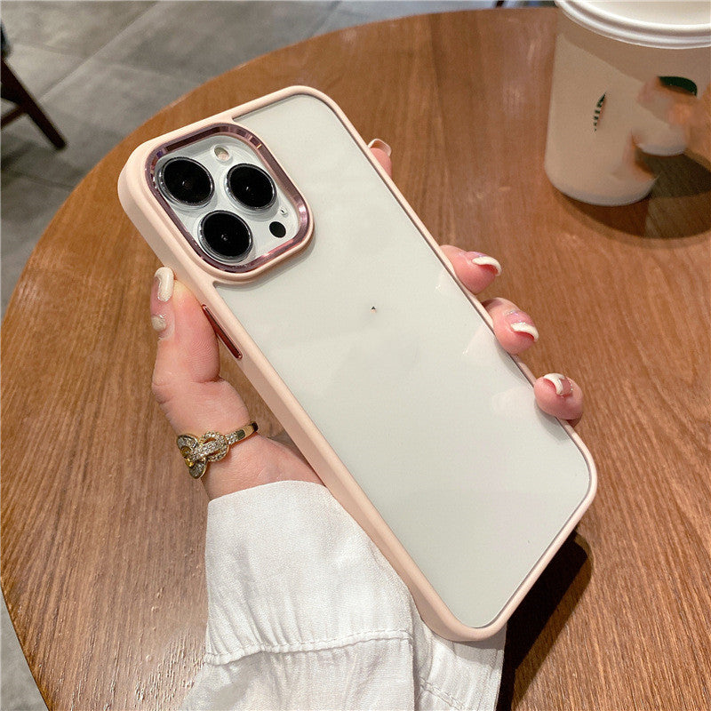 Metal Ring Transparent Case