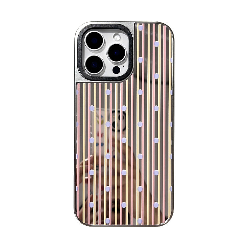 Stripe Silver Edge Phone Case