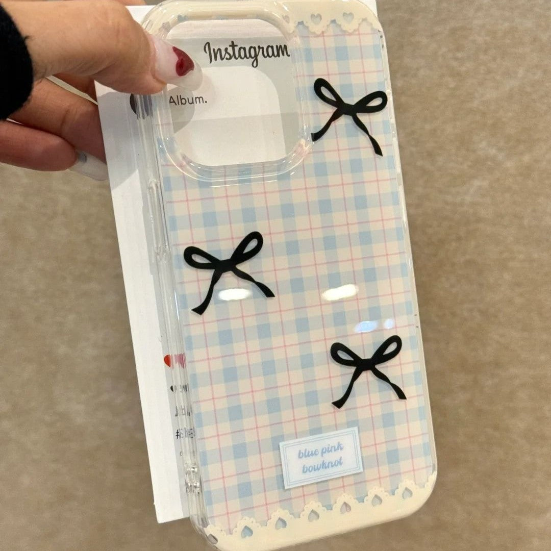 Plaid Bow Phone Case