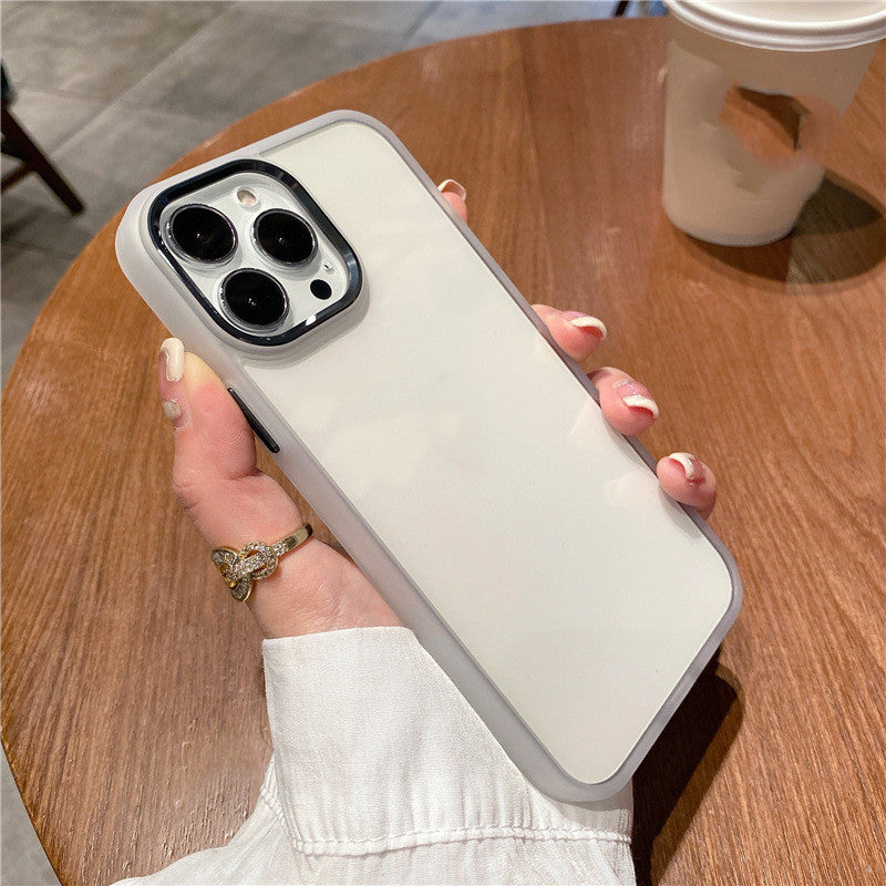 Metal Ring Transparent Case