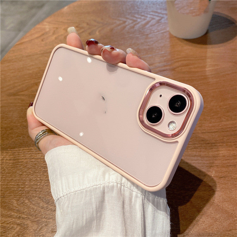 Metal Ring Transparent Case